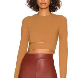 NWT Crop top in sandstone from revolve